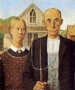 Grant Wood American Gothic China oil painting reproduction